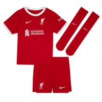 Koszulka piłkarska Liverpool Cody Gakpo #18 Strój Domowy dla dzieci 2023-24 tanio Krótki Rękaw (+ Krótkie spodenki)